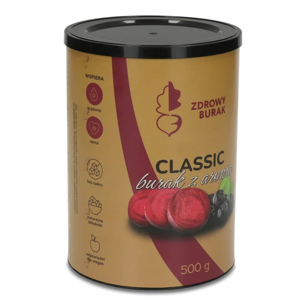 Tuba Zdrowy Burak Classic 500 g widoczna od przodu