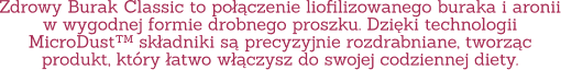 Liofilizowany burak i aronia